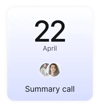 UI element of an app, calendar tile